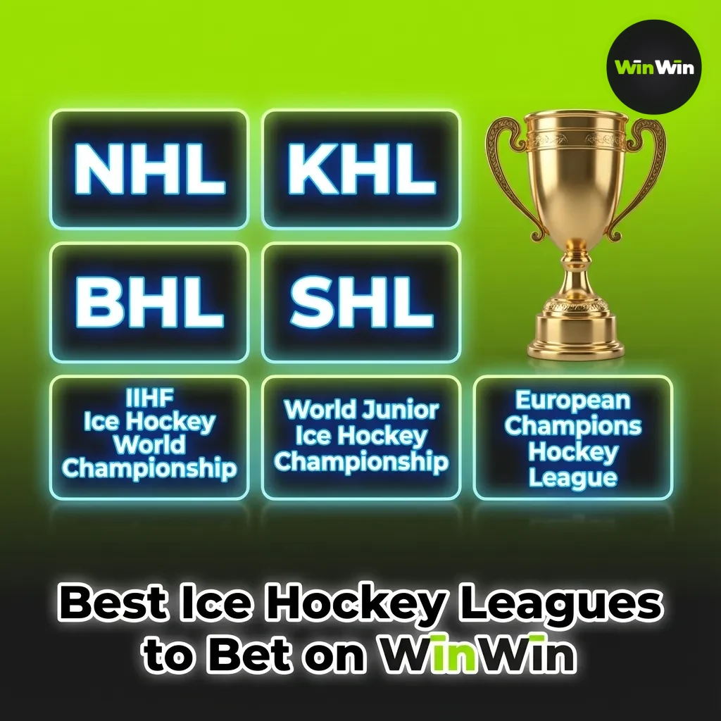 Best ice hockey leagues to bet on WinWin: NHL, KHL, SHL, Liiga, IIHF Worlds, Olympics, CHL; schedules in BST.