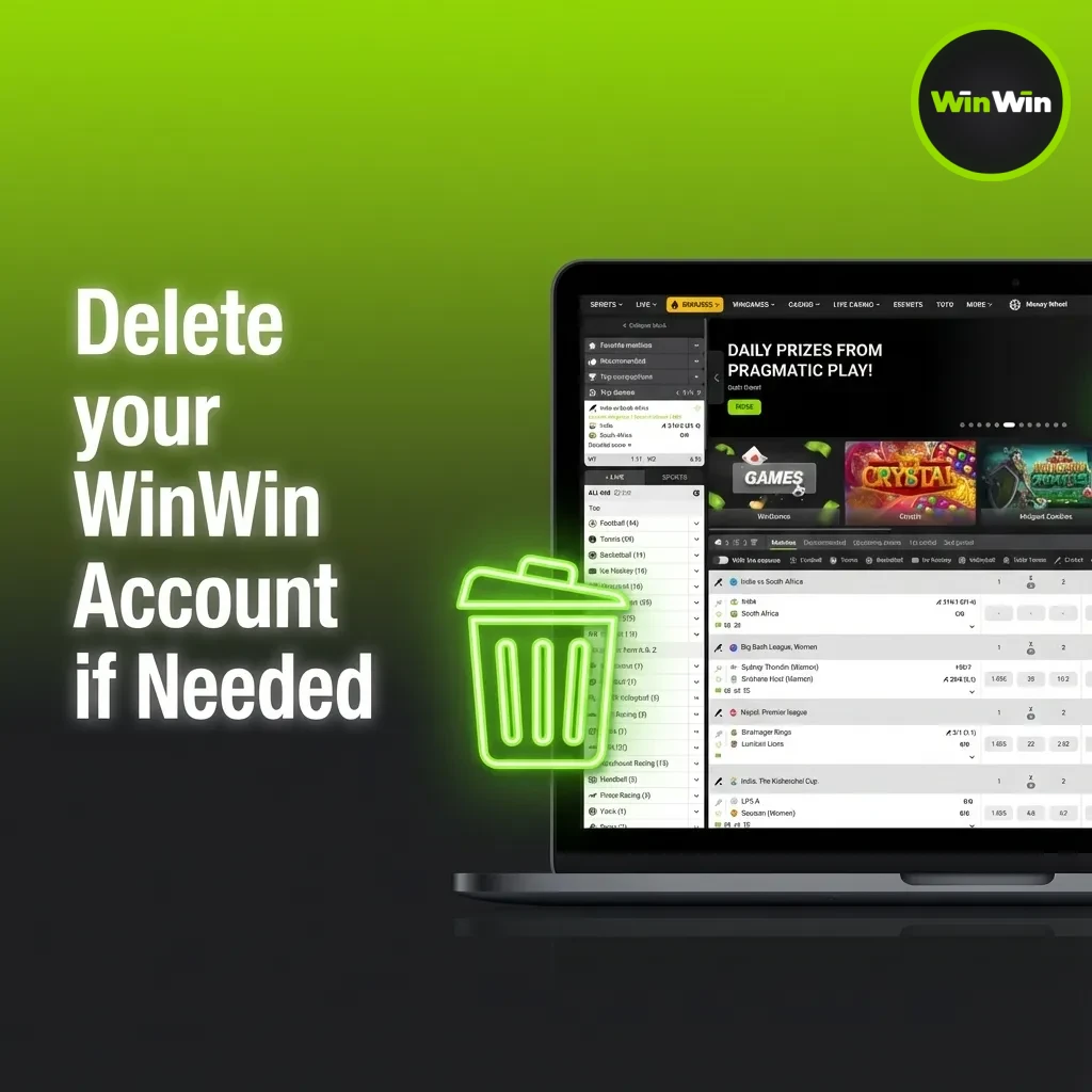 Steps to close your WinWin account: clear balance, contact support, verify ID, get closure confirmation.