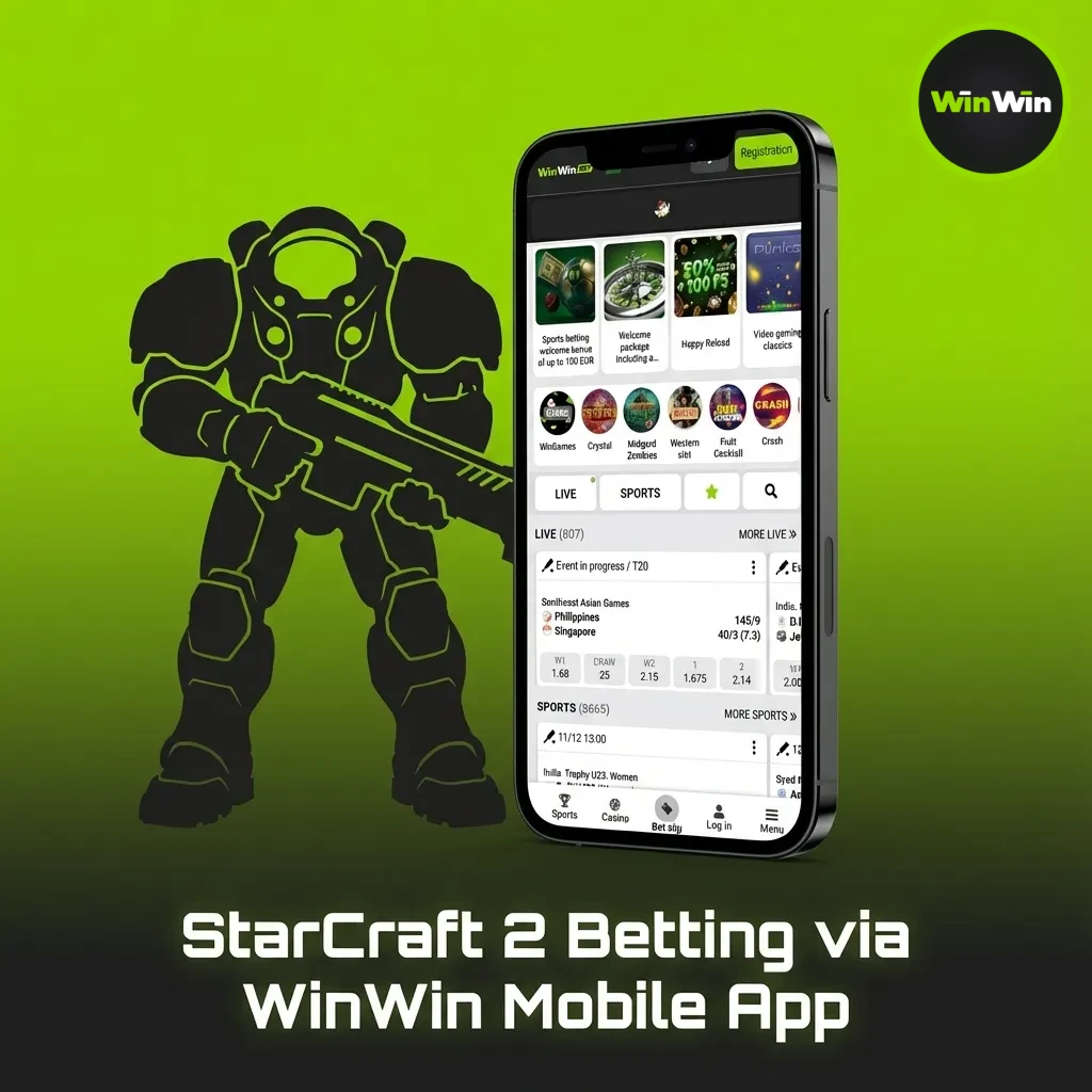 WinWin mobile app showing SC2 betting in Bangladesh with live odds, push alerts, fast cashouts, and bKash/Nagad BDT payments.