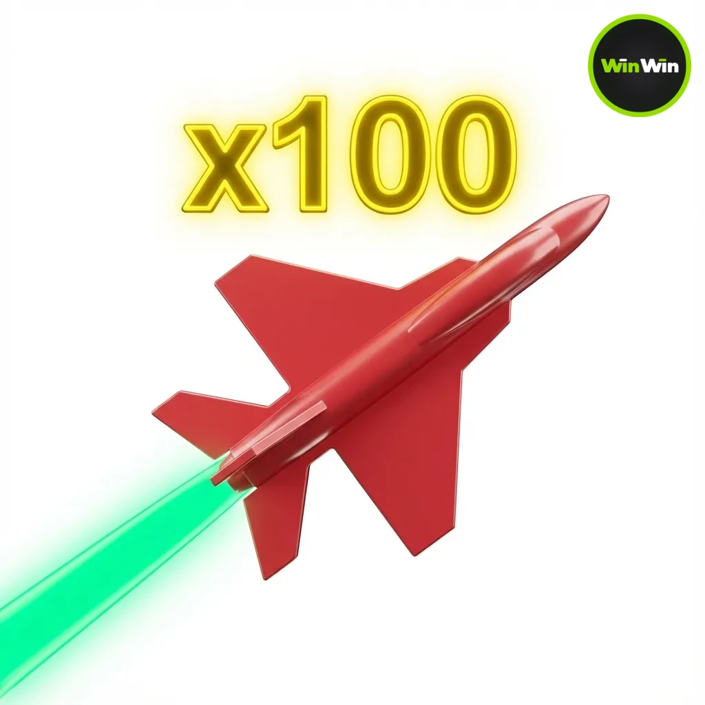 WinWin Aviator game UI with rising multiplier and plane, cash-out button, bet controls, demo and real play options