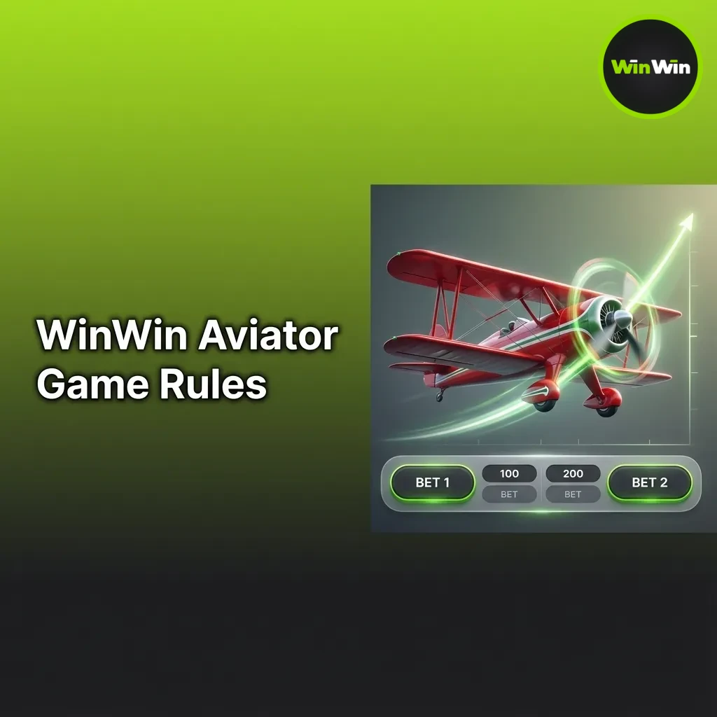 WinWin Aviator game rules: red plane climbs as multiplier rises; cash out or set Auto Cashout before the plane exits.