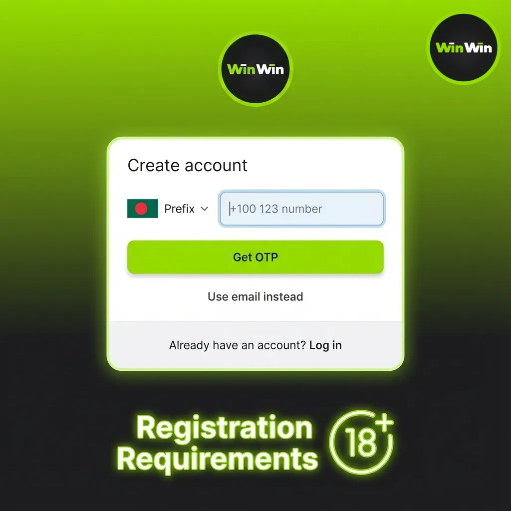 Registration rules for Bangladesh gambling: 18+, real data, one account, KYC ID + selfie, own payment method.