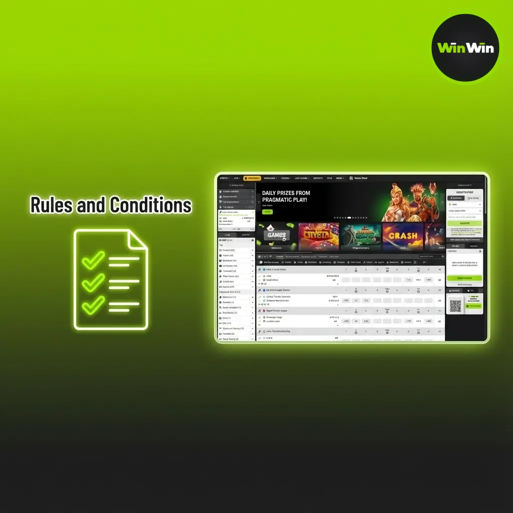 Review rules for Bangladesh users on WinWin: 18+, one account, KYC, bonus wagering limits, fraud or abuse triggers action.