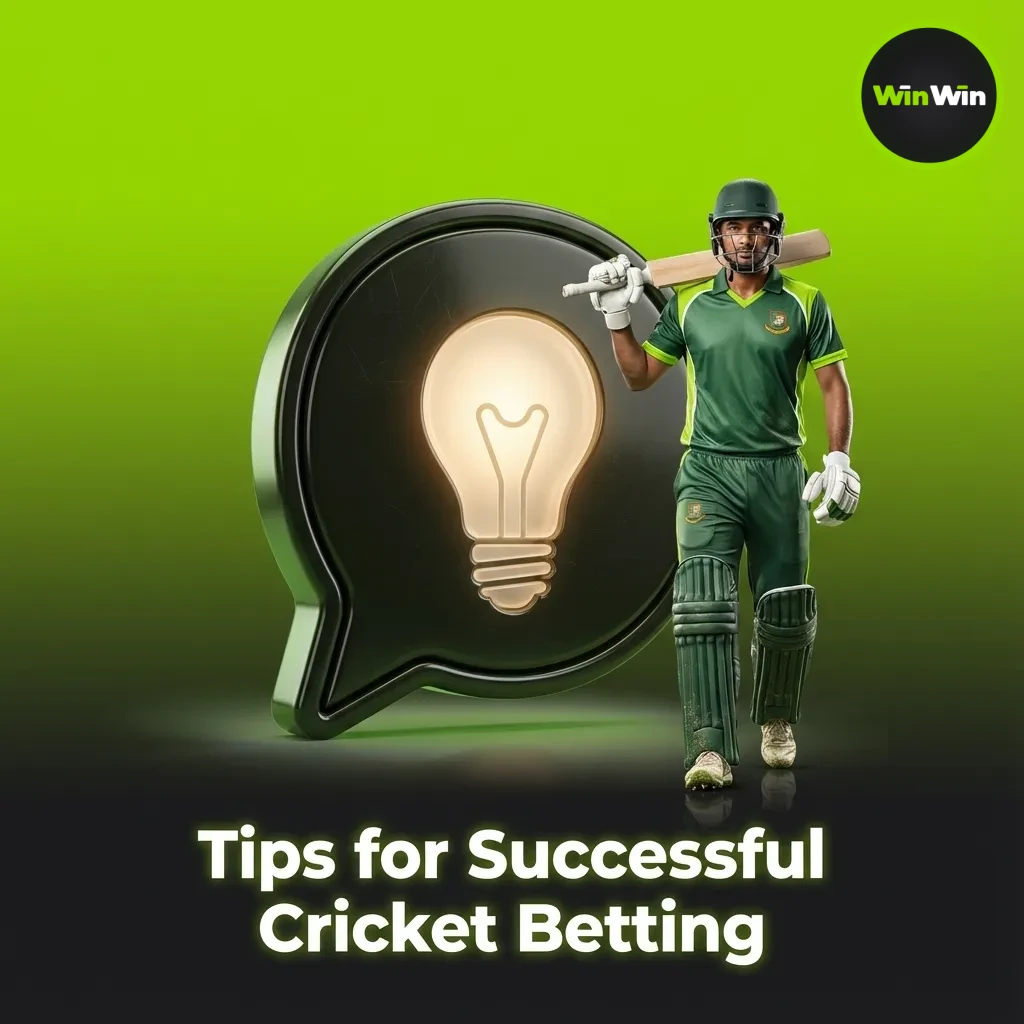Infographic: cricket betting tips—study form, read pitch/weather, time bets, manage bankroll, use tools.