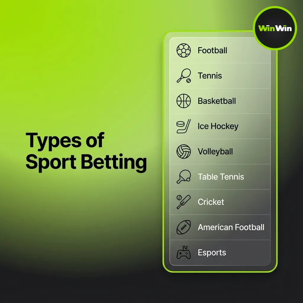 WinWin sports betting: cricket, football, kabaddi, tennis with pre‑match and live odds, match result to player props.