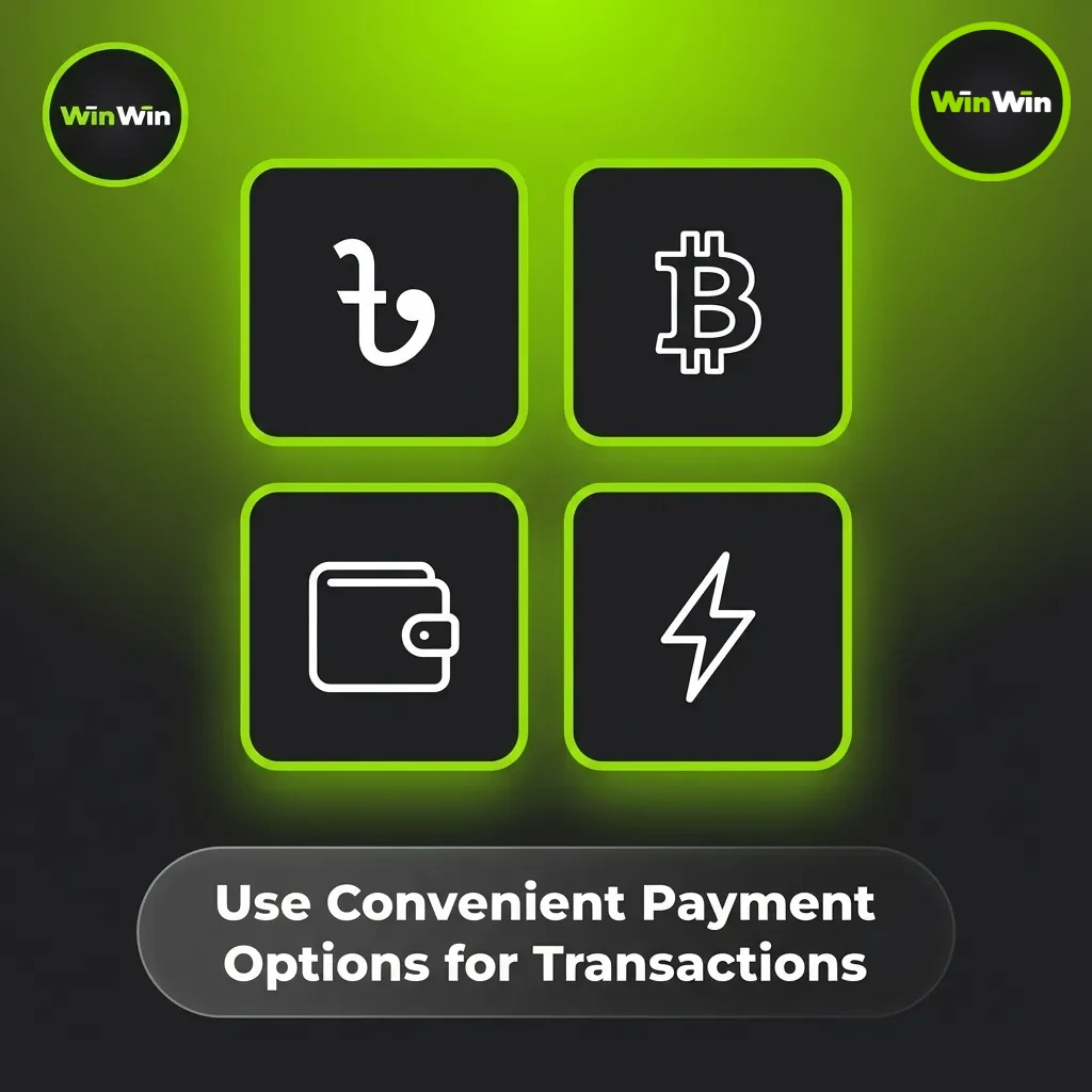 Secure local and crypto payment options on WinWin: bKash, Nagad, Rocket, Upay, Tap, MobCash, Perfect Money, USDT, BTC, ETH.