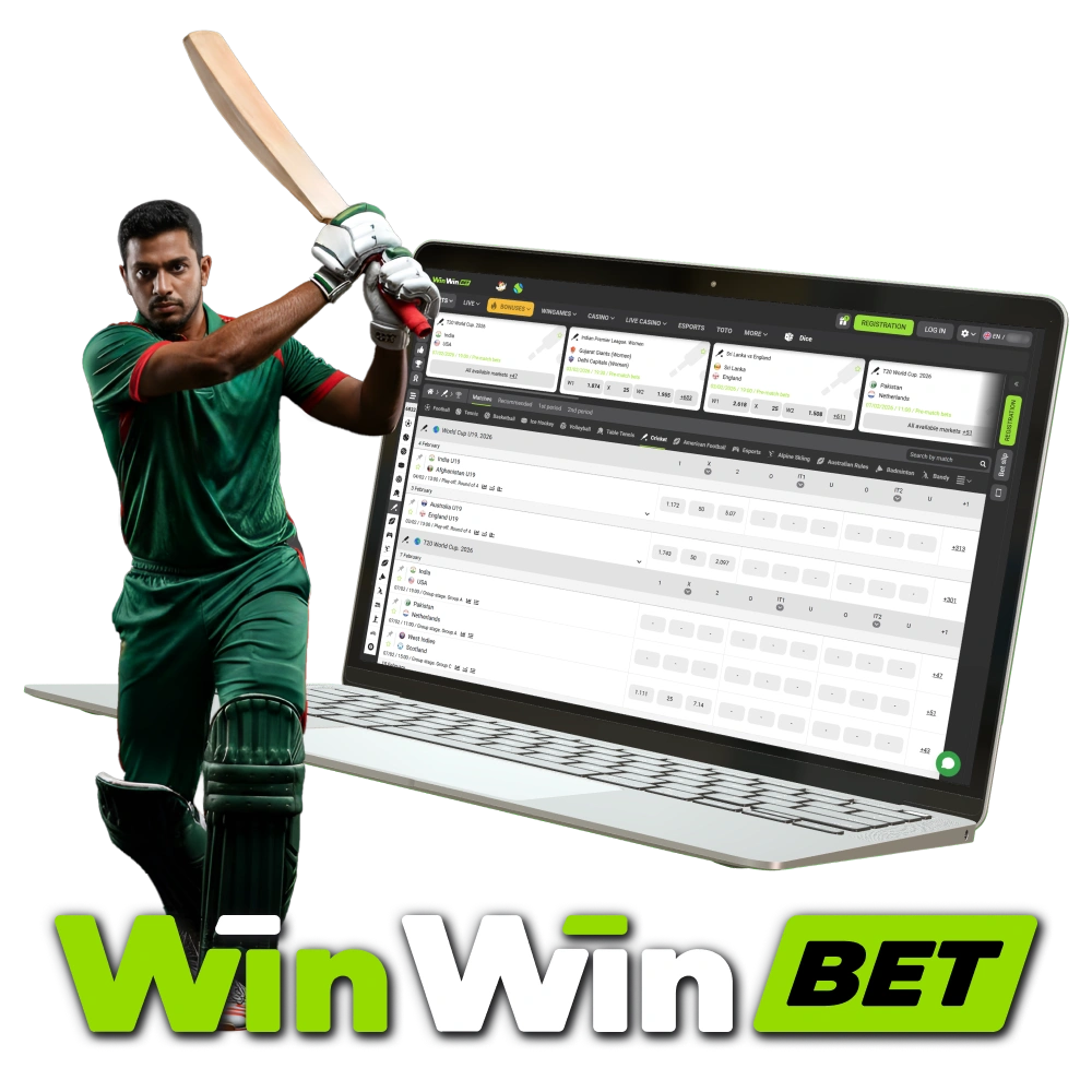 Place bets on WinWin Cricket matches with the highest market odds.