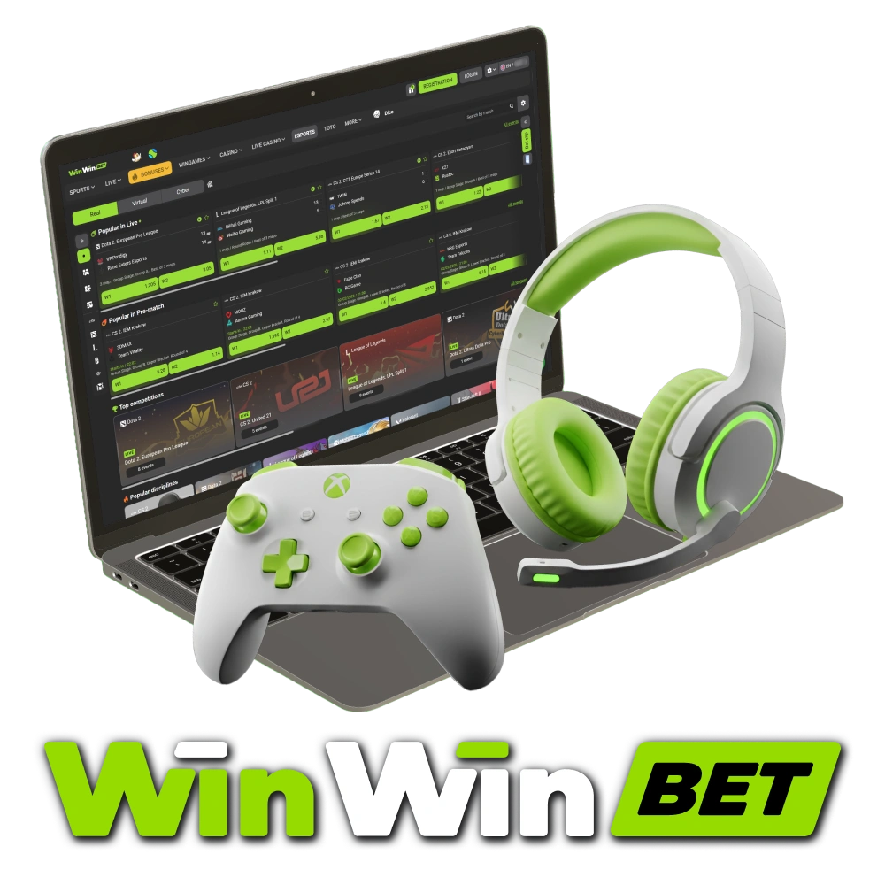 Dive into WinWin E-Sports betting to win on popular digital tournaments.