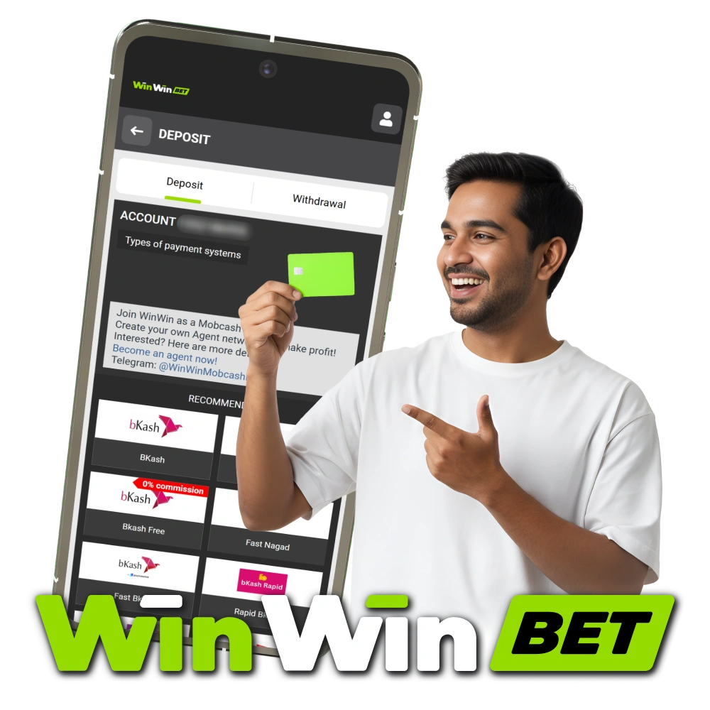 Explore WinWin Deposit and withdrawal options to manage your funds safely.