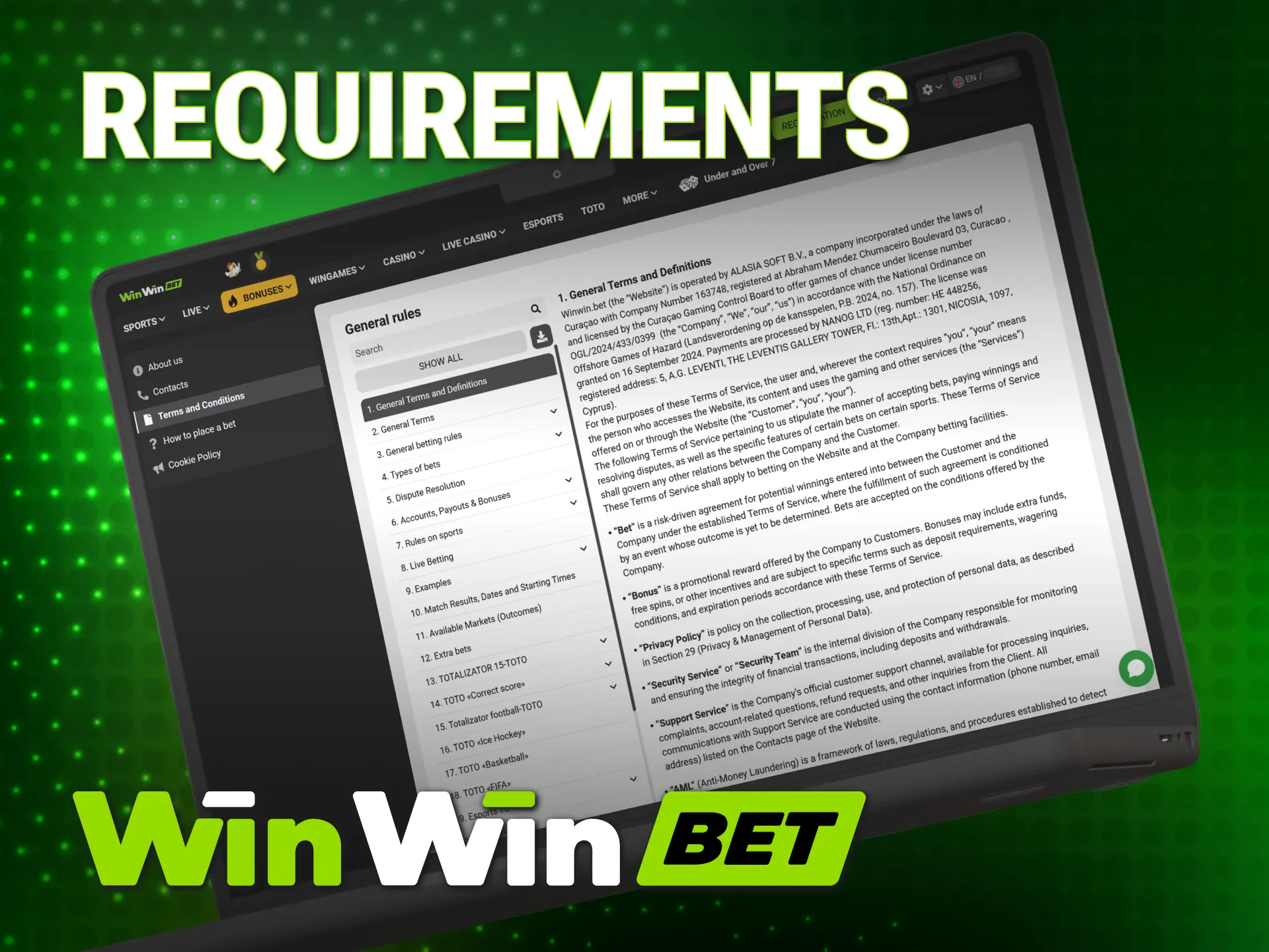 Review the WinWin Registration rules to ensure your account meets standards.