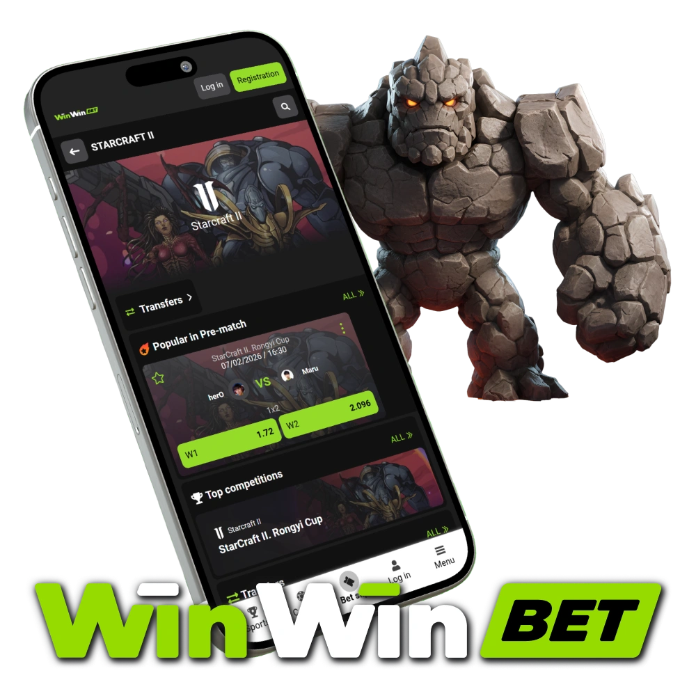 Master the strategy by engaging in WinWin StarCraft II professional betting.