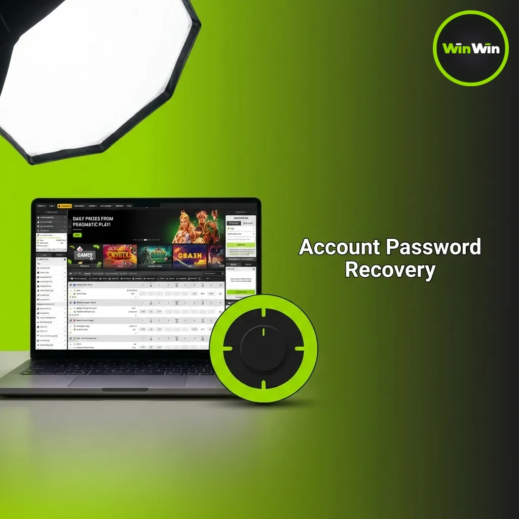 Step-by-step guide showing password recovery process using phone, email, or support ticket with security code verification.