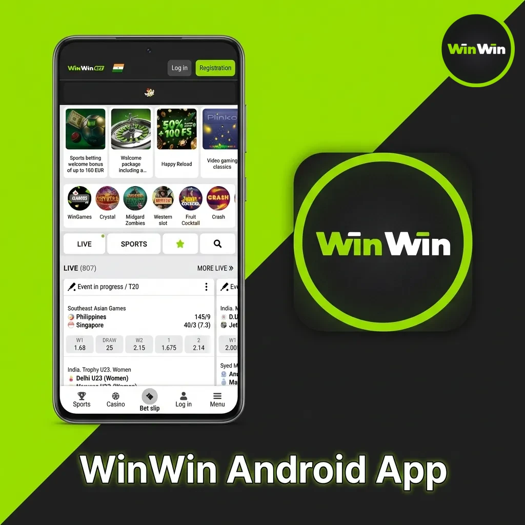 WinWin Android app icon showing mobile betting and casino functionality for on-the-go gaming