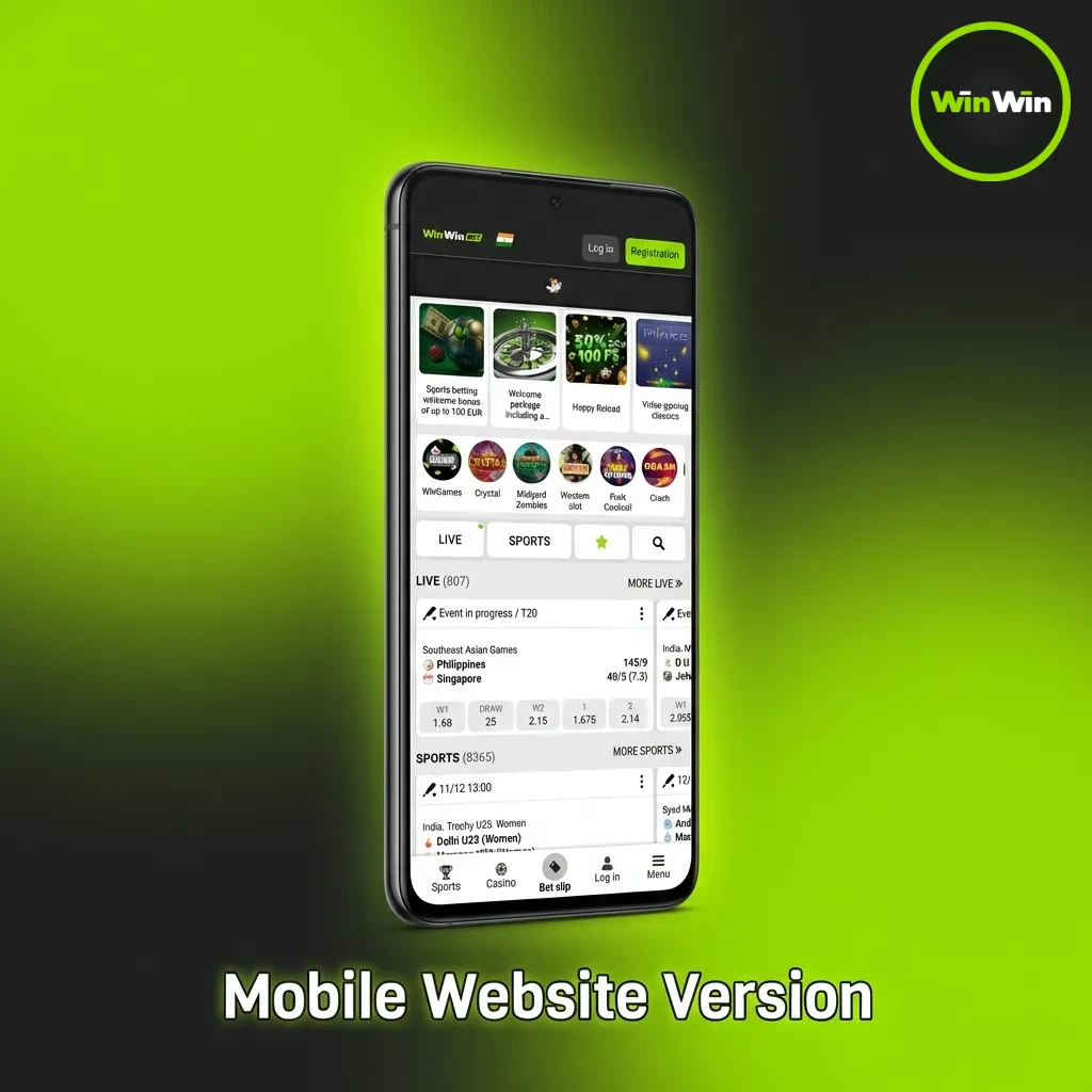 Mobile betting interface showing responsive design with collapsible menus and one-tap betting features on smartphone screen