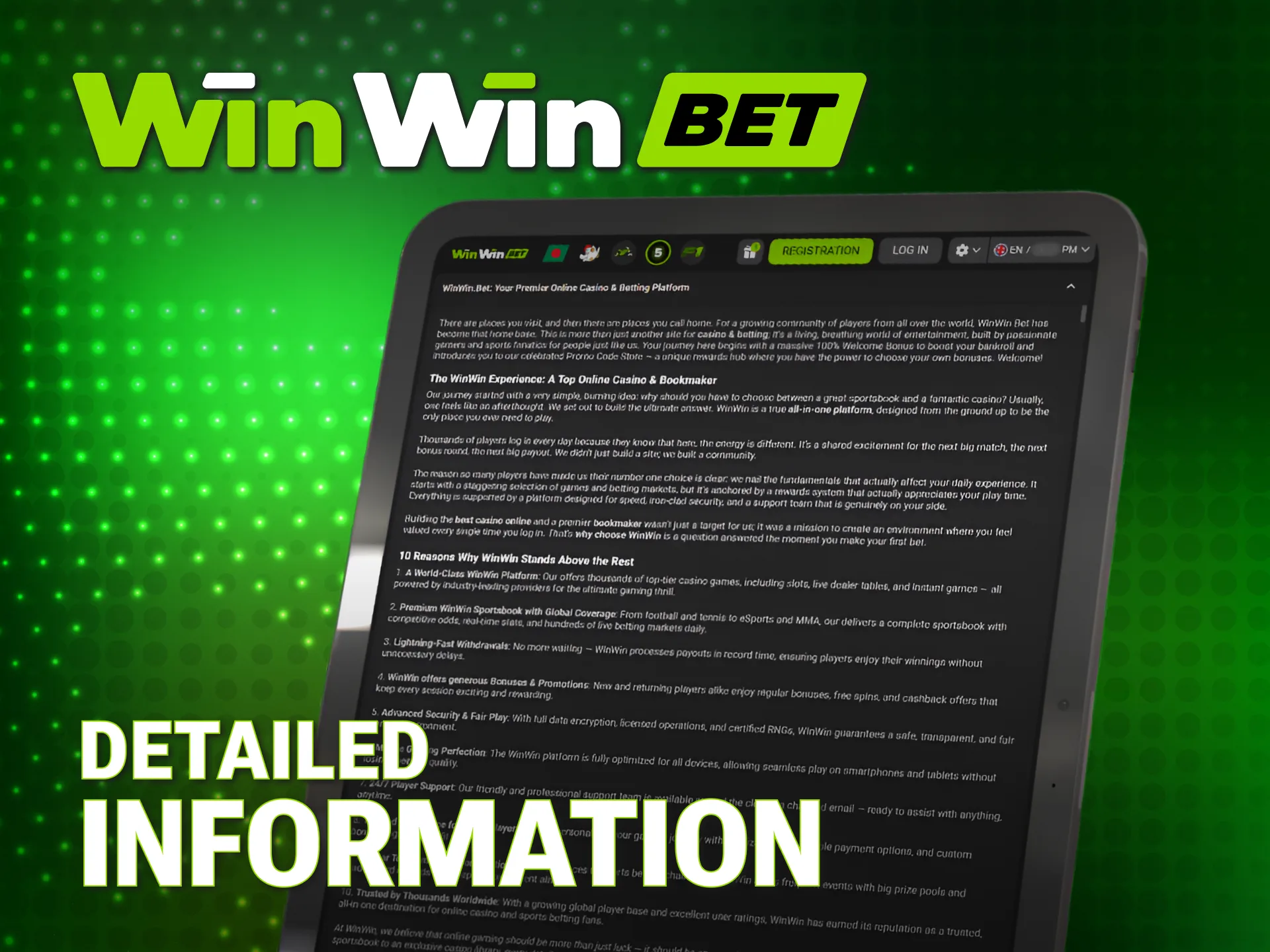 Learn more about the official WinWin brand and its gaming mission.