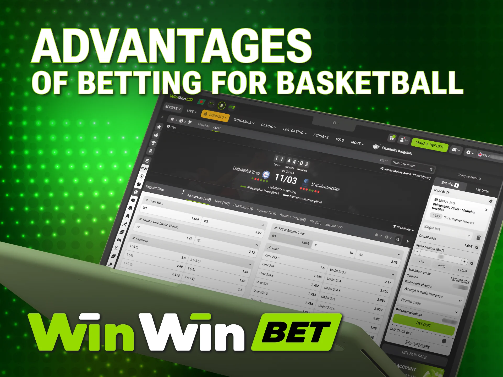 Enjoy competitive odds and fast payouts for WinWin Basketball in Bangladesh.