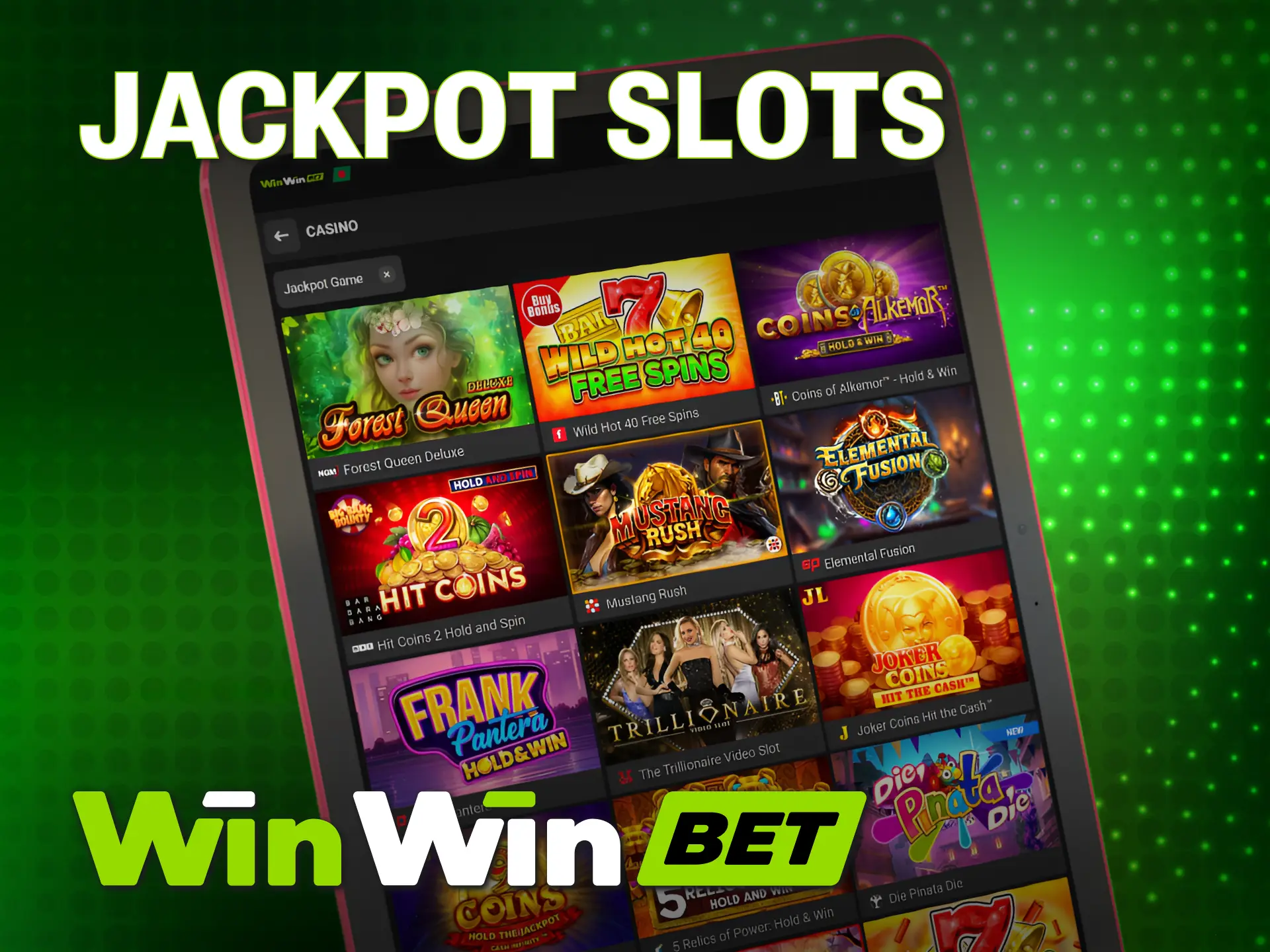 Try your luck on WinWin Casino jackpot slots for massive payouts.