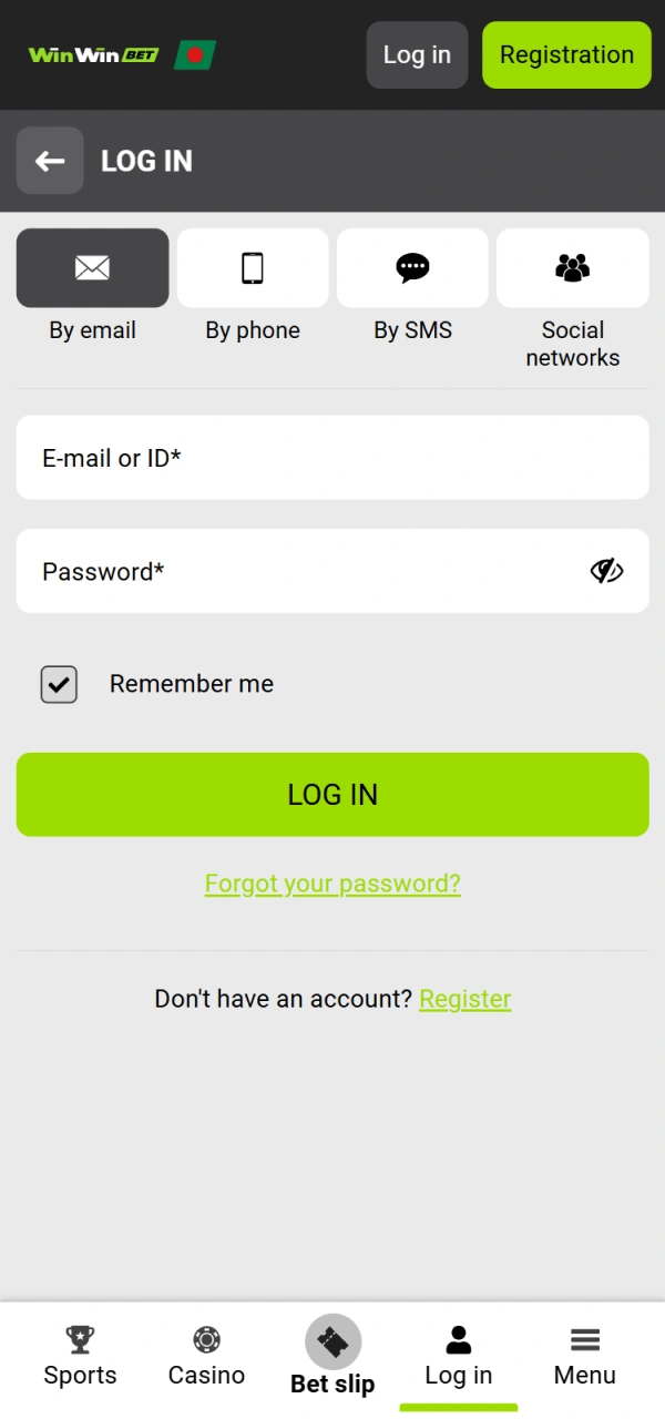 Sign in to start managing your WinWin CS2 betting balance.