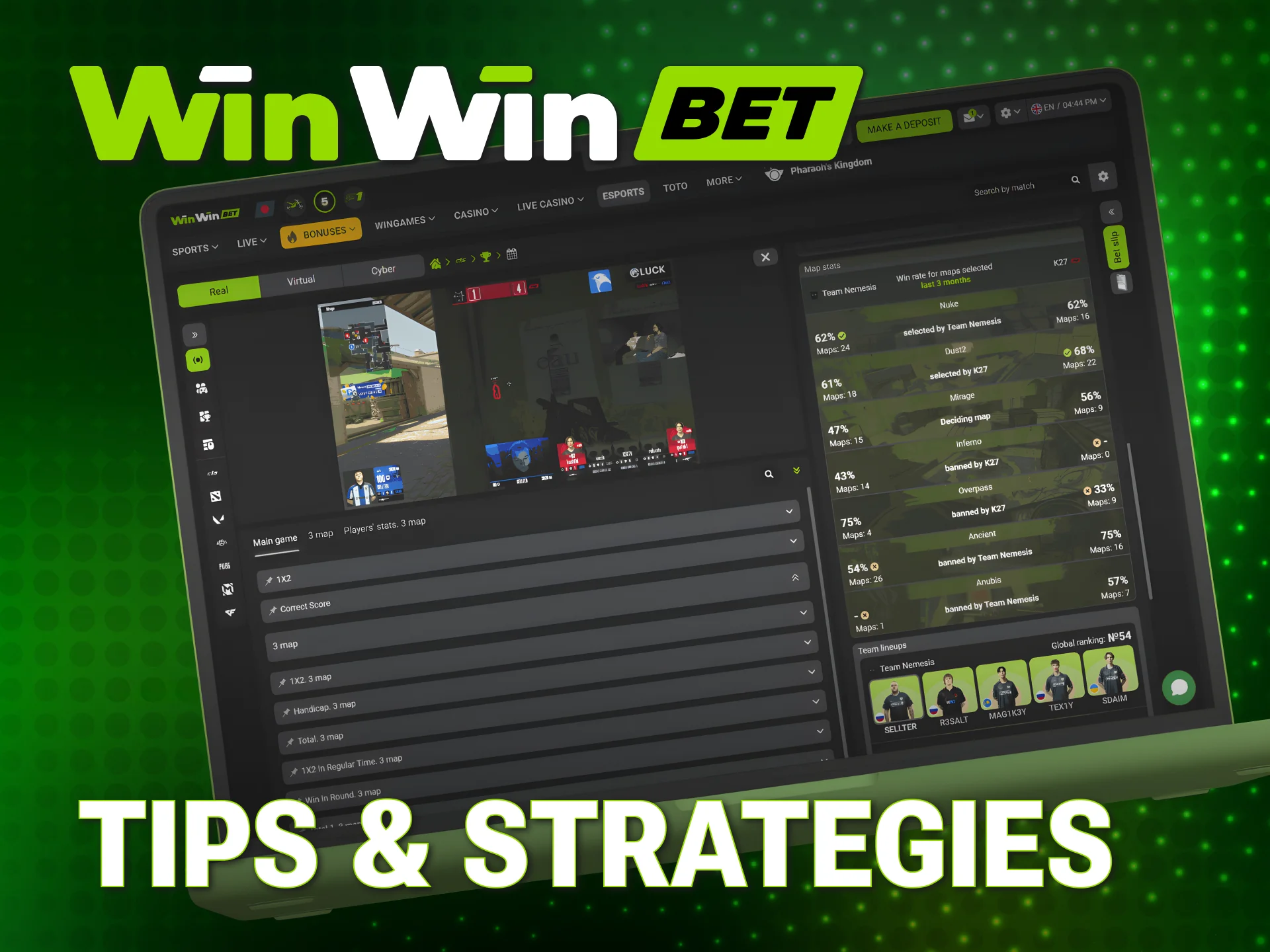 Use professional WinWin CS2 tips to improve your esports betting success.