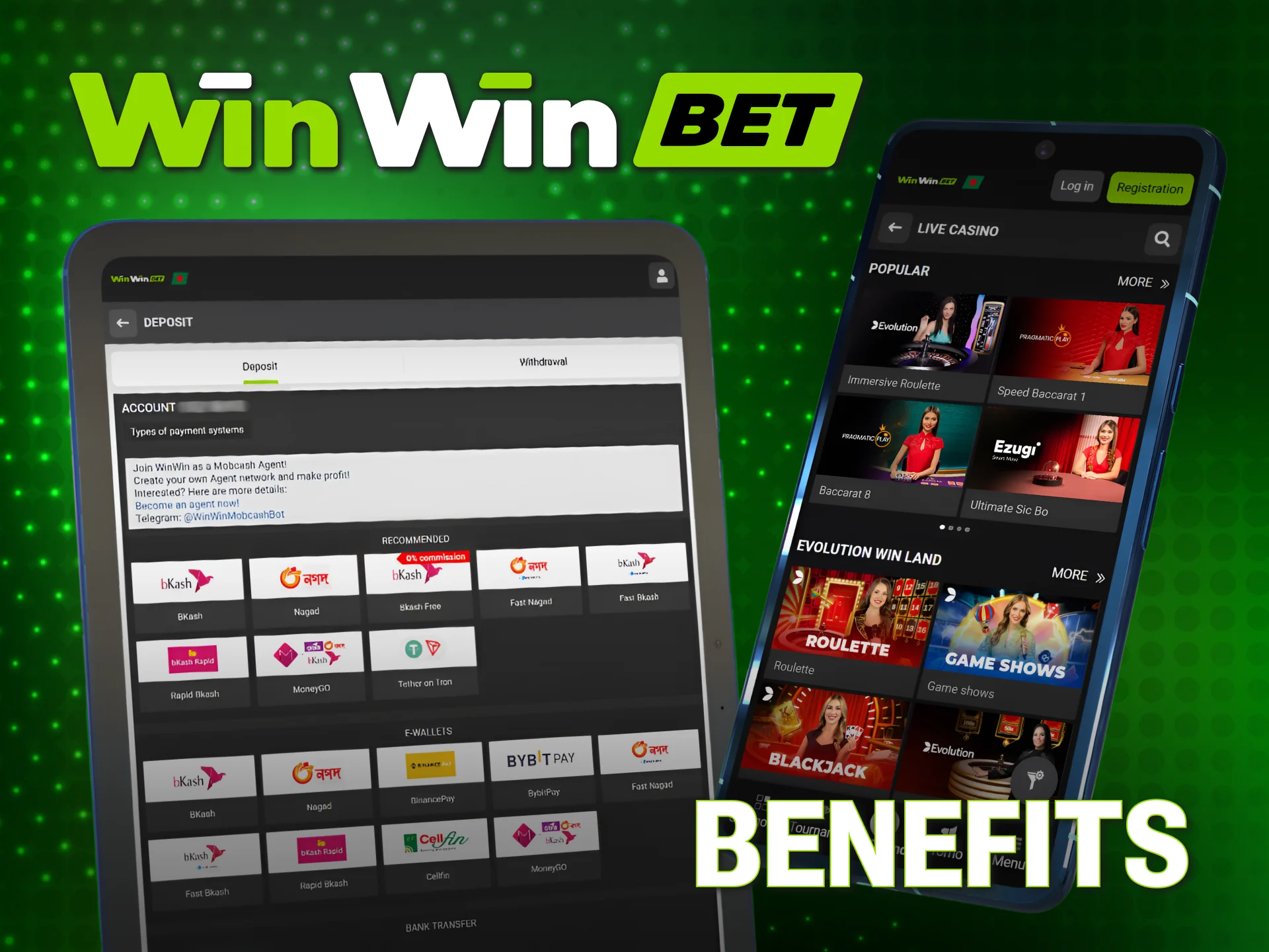 Experience high-definition streaming and fair play at WinWin Live casino.