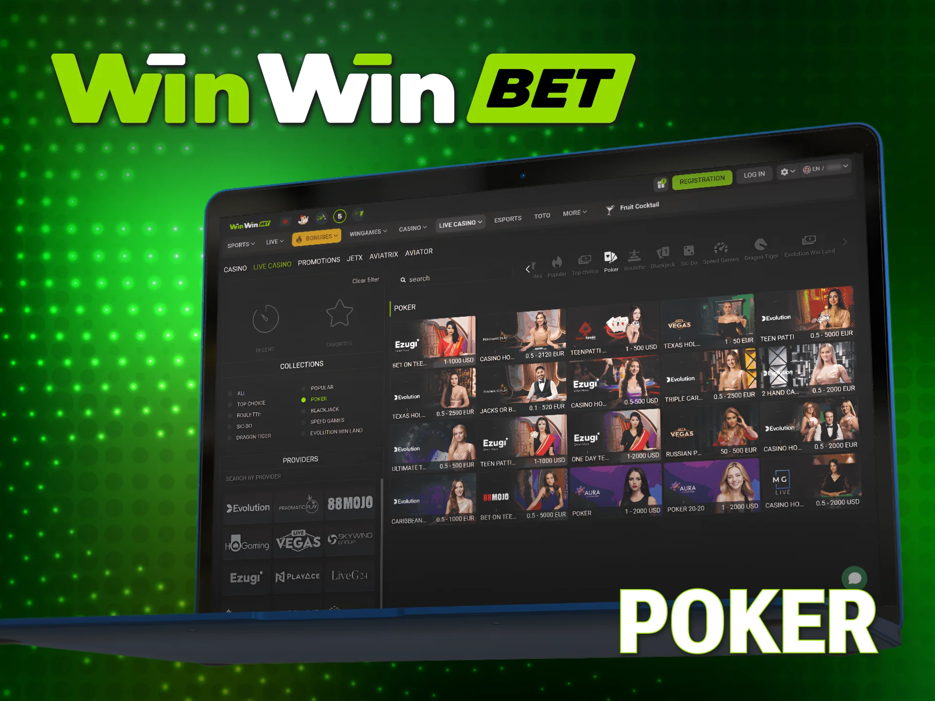 Show your skills at WinWin Live poker rooms in Bangladesh.