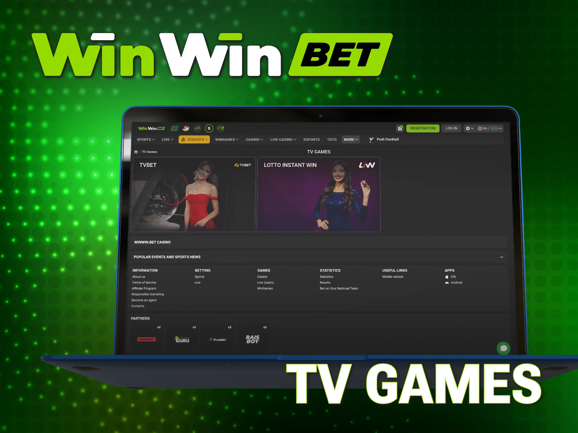 Enjoy interactive WinWin Live TV games with unique betting options.