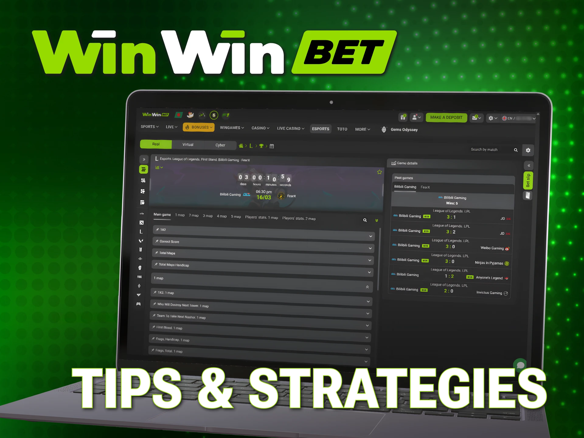 Apply expert WinWin League of Legends strategies to maximize your winnings.