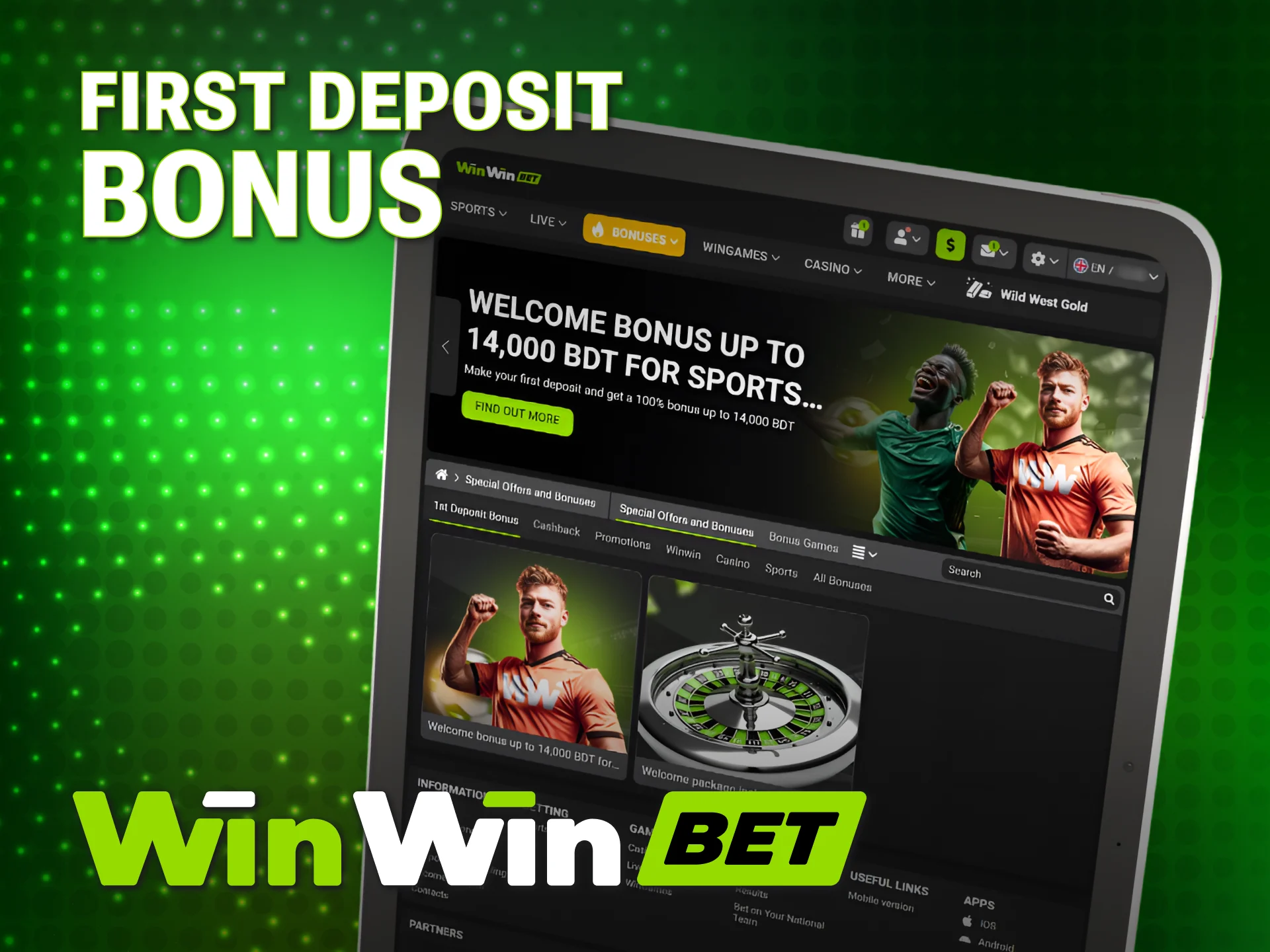 Claim a WinWin Payments welcome bonus on your first deposit.
