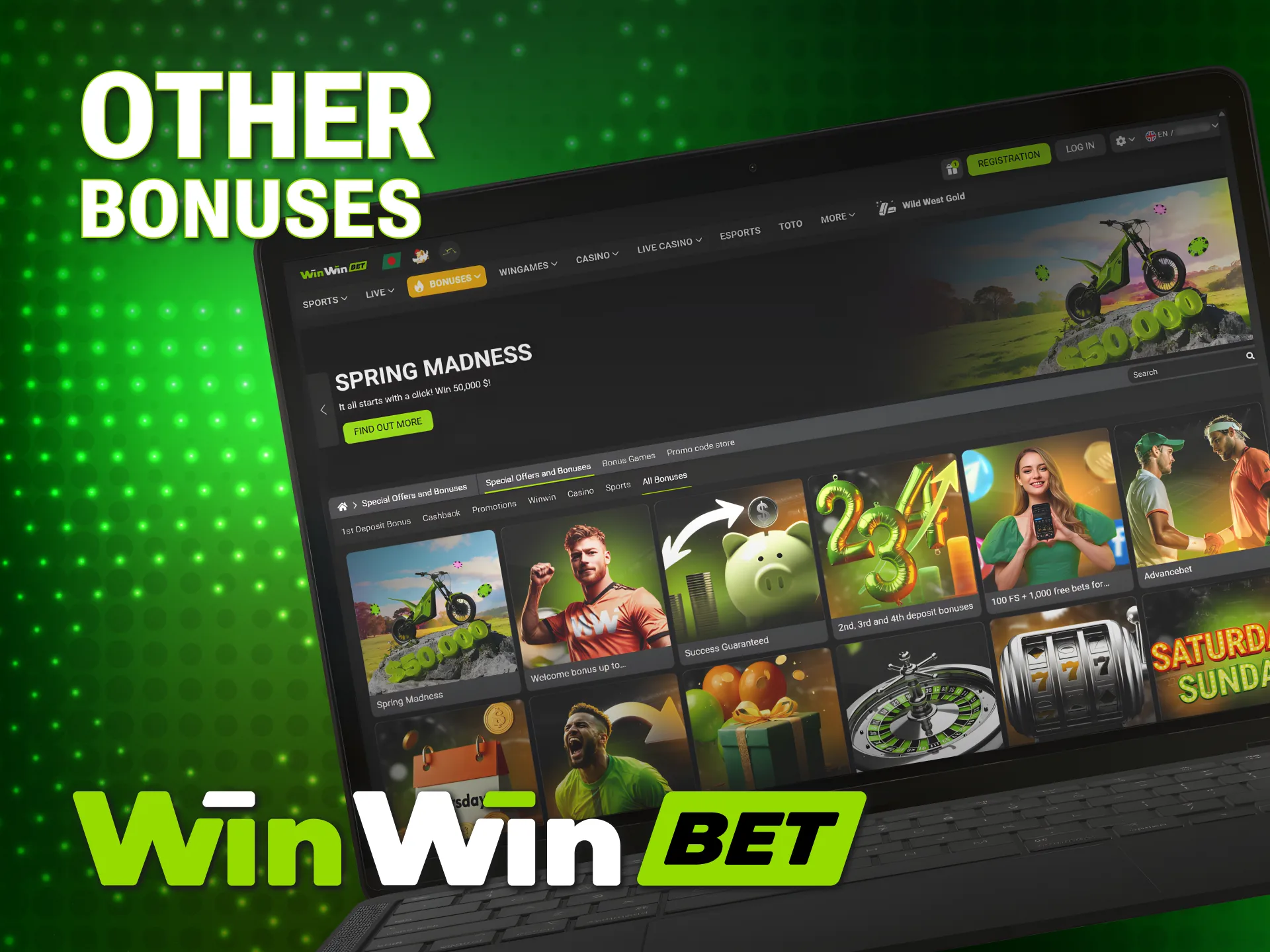 Explore additional offers besides the current WinWin Promo Code rewards.