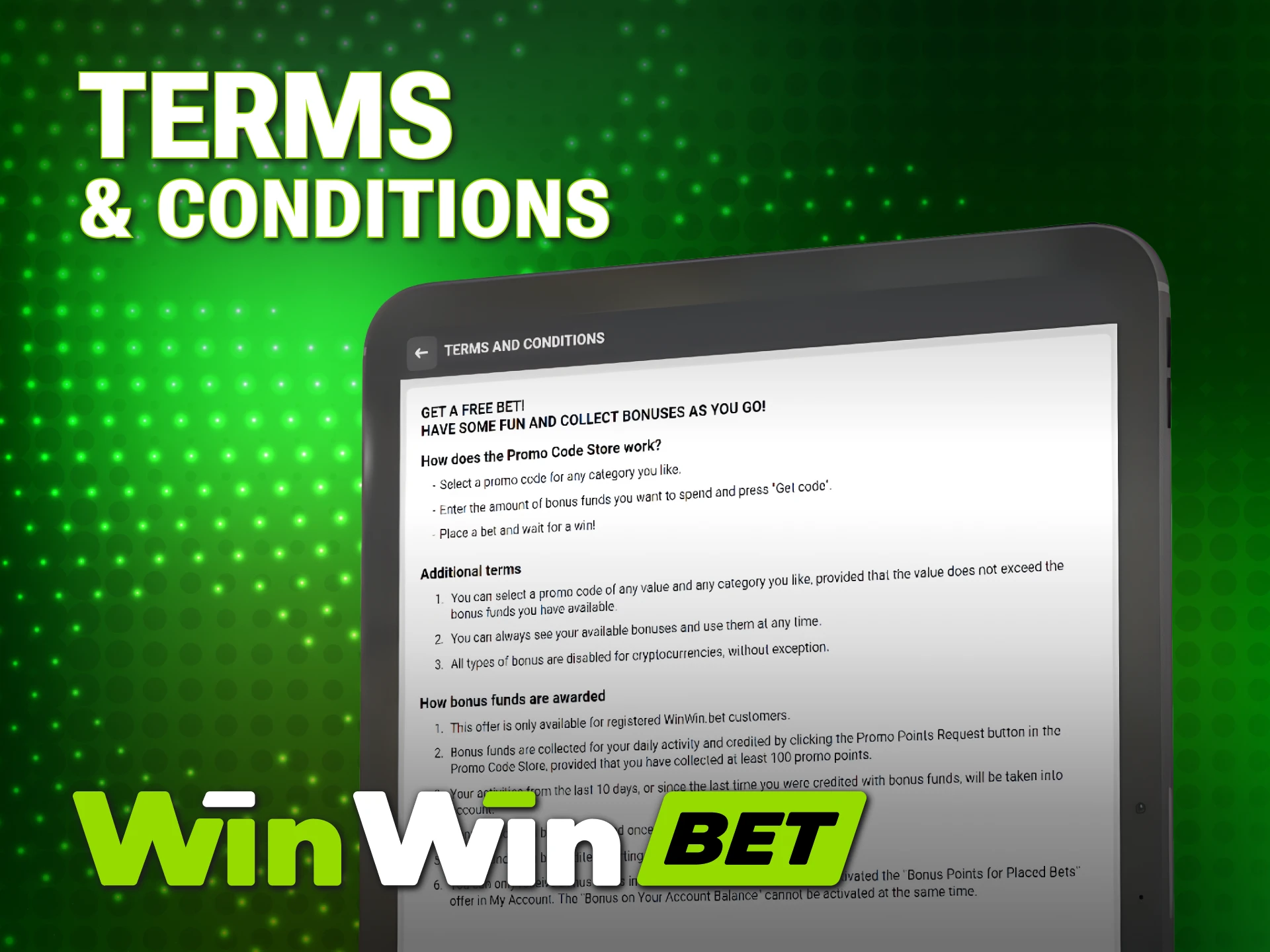 Review the official WinWin Promo Code rules for Bangladeshi players.