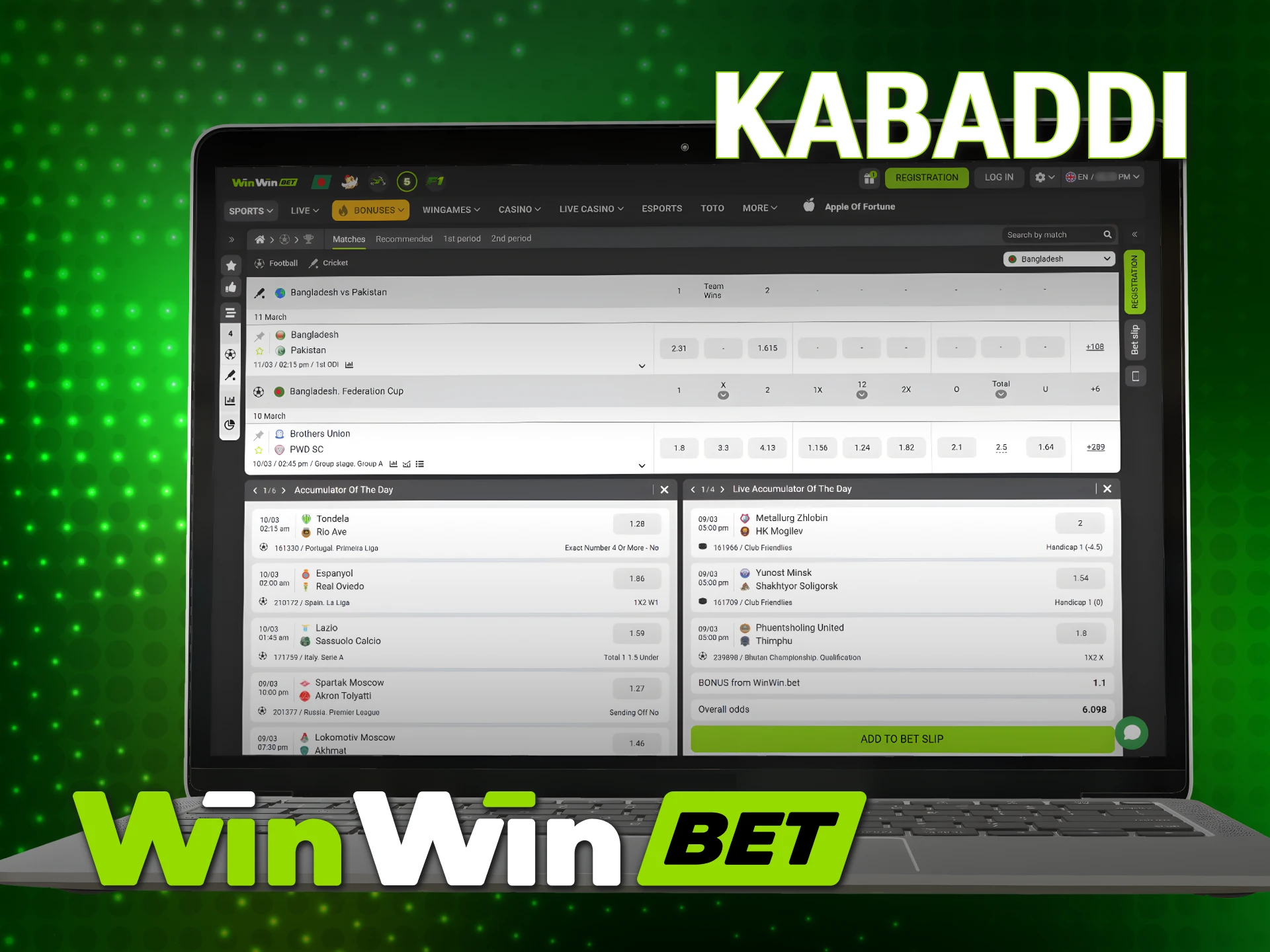 Join the excitement and bet on kabaddi tournaments at WinWin Sports.