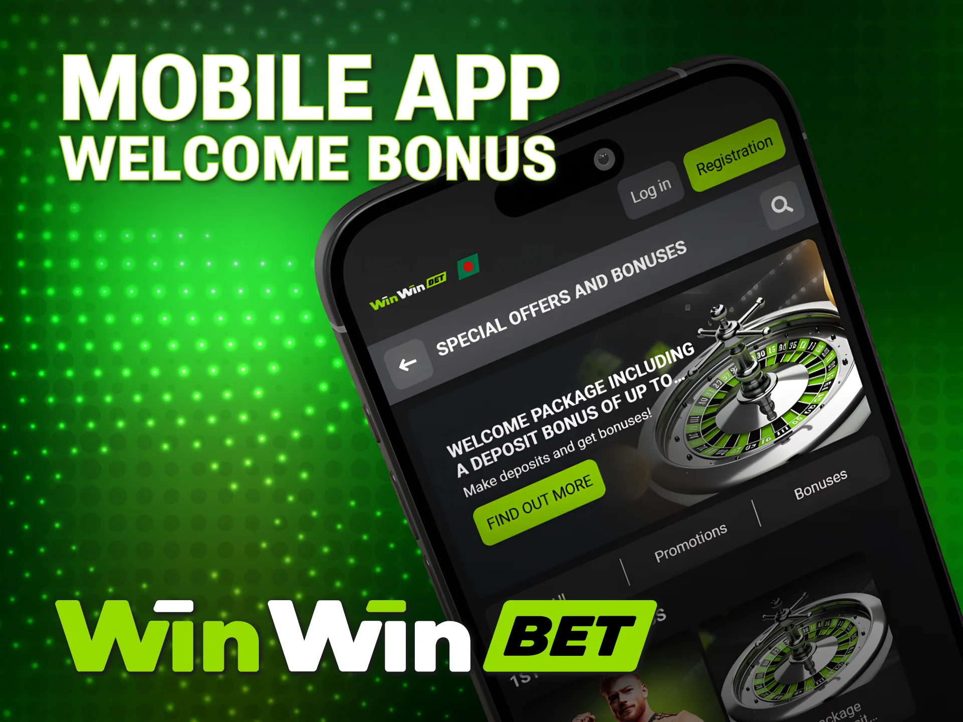 Activate your WinWin Welcome Bonus directly through the mobile app.